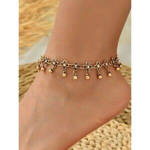 Vintage Gold Dangle Beach Anklet